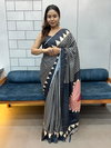 Tew Japan Satin Soft With Ajrak Print Sarees Wholesalers In Delhi
